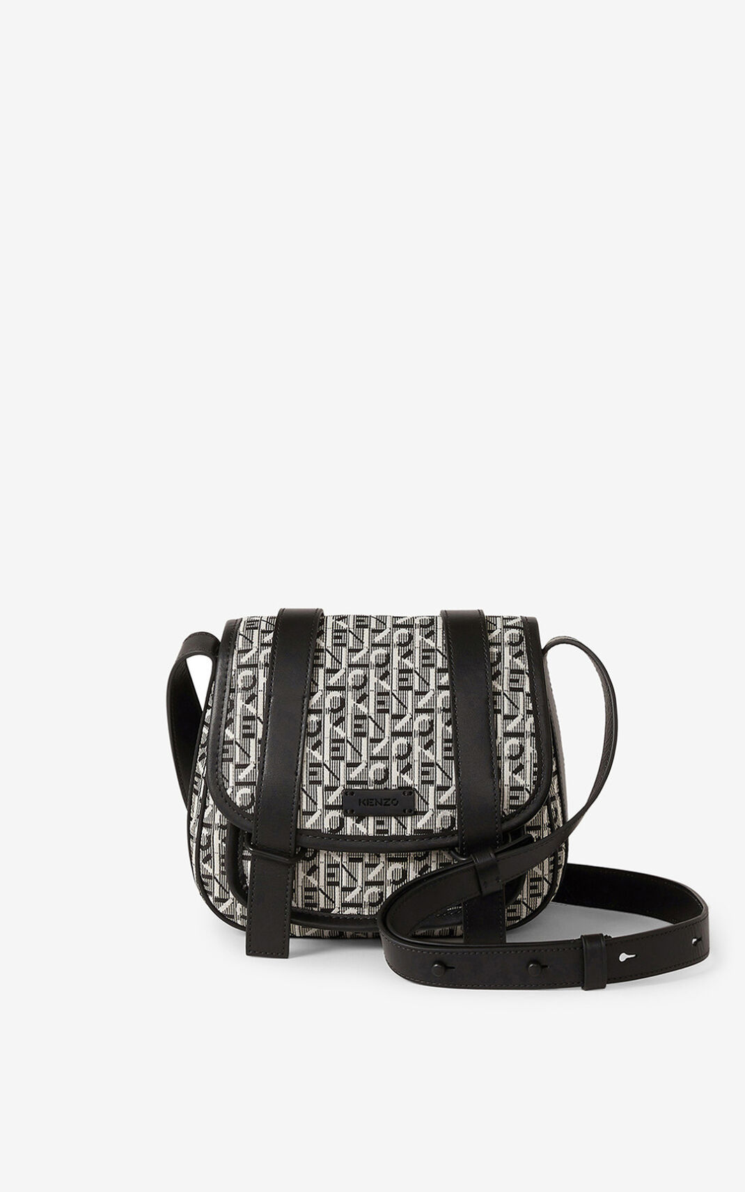 Kenzo Small jacquard Courier メッセンジャーバッグ レディース グレー - QCPGLA873